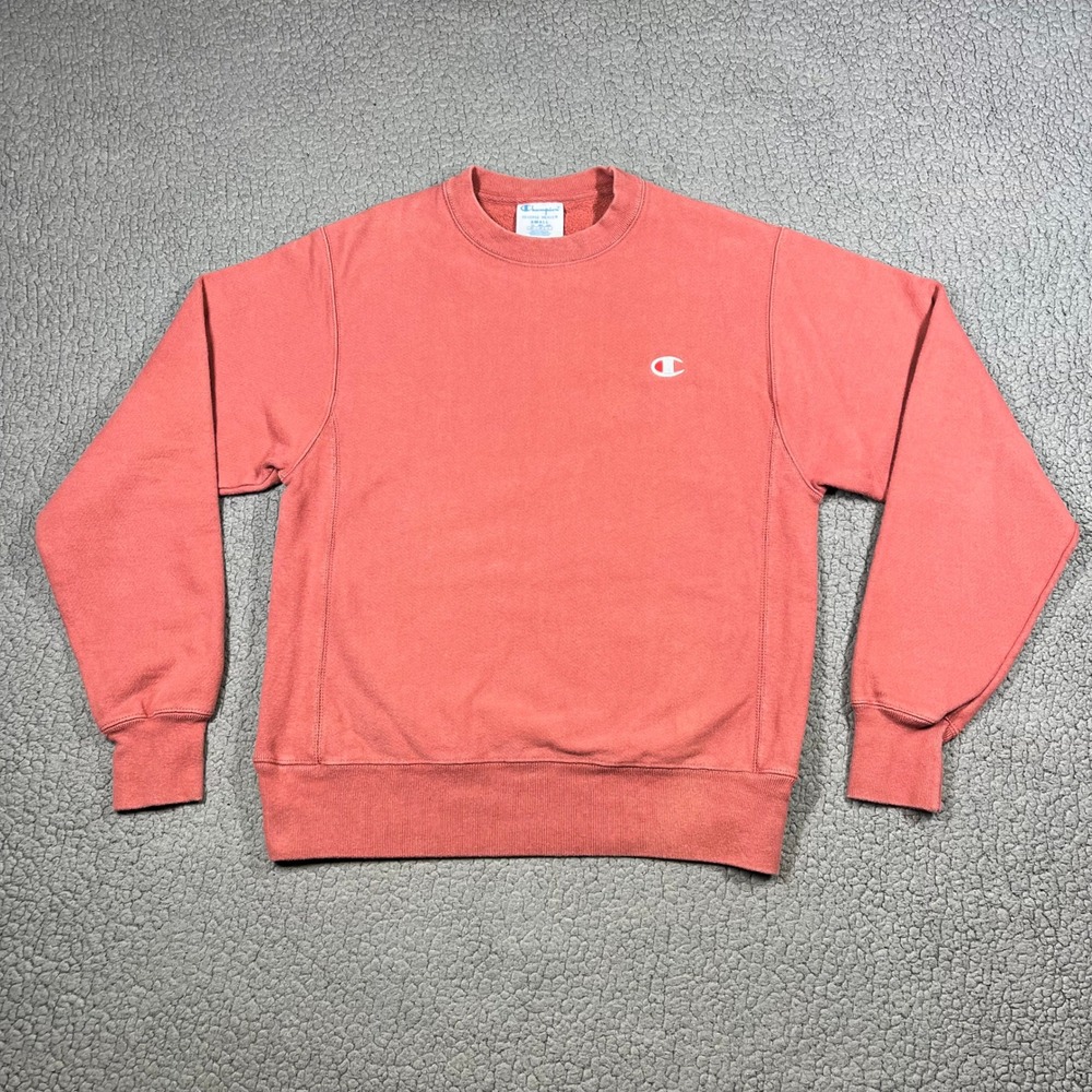 Vintage Champion Sweatshirt Mens S Reverse Weave Pullover Salmon Pink Streetwear